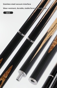 Stecca da Biliardo O'min Mysteries Evolutionary Split 3/4 con Giunto, Punta Piccola da 10mm, per Snooker e Biliardo Americano (Black Eight), in Legno di Frassino da 11.5mm, 145cm, Modello Evolver - Product Image 4