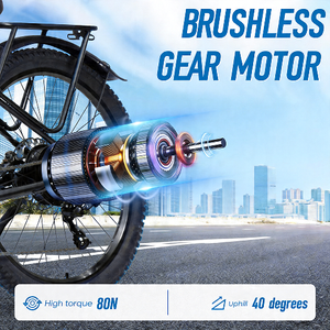 Vélo électrique Chamrider DM427 Pro 48V27AH, pneus de 27,5 pouces, 7 vitesses, écran LCD, certifié CE, cadre en aluminium anti-chute, E-MTB pour livreur - Product Image 3
