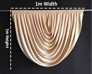 Grand rideau de fond de scène en tissu pour mariage, tissu d'arc de scène, rideau de plafond, décoration de plafond de salle de banquet de mariage - Product Image 2