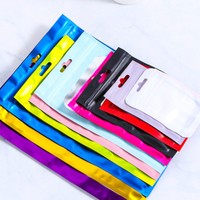 Bolsas de Plástico Mylar con Cierre Zip, Impresión Digital Personalizada, Reutilizables, Color Negro Mate, para Dulces, Frutos Secos y Alimentos, 3.5 G