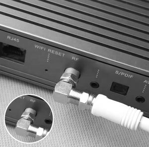 Rg6 Coaxial Cable Extension Connector F-Type Adapter Coaxial Cable Right Angle Connector Male and Female Quick <strong>for</strong> <strong>Mounted</strong> <strong>TV</strong> - Product Image 2