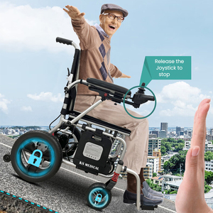 รถเข็นไฟฟ้าพับได้ KSM-506P สำหรับเดินทางทุกพื้นที่ น้ำหนักเบาพิเศษ พกพาสะดวก พร้อมแบตเตอรี่ลิเธียมคู่ - Product Image 5