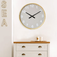 Benutzer definierte Designs Home Decoration Geschenk Wanduhren Vintage Wood Large Digital dekorative Wanduhren