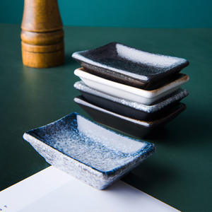 Petite assiette à sauce en céramique rétro, style japonais, pour assaisonnement, sushi, <span class=keywords><strong>moutarde</strong></span>, sauce soja, fleur de cerisier, poivre, pour la maison - Product Image 2