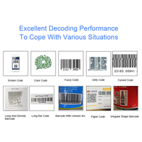 Lecteur de codes-barres portable sans fil BT EDOO de haute qualité, fourni par l'usine, 1D 2D, pour l'inventaire, la logistique, l'entrepôt