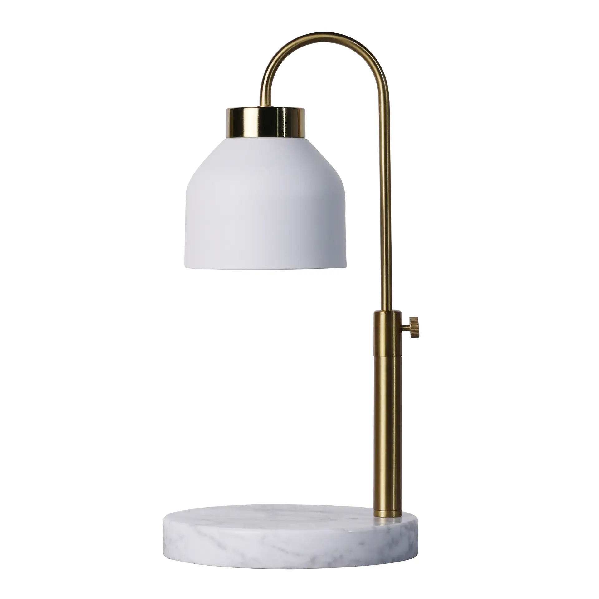 Lampe chauffante à base de marbre avec minuterie et gradateur, fondeur de bougie de cire électrique à poteau réglable en hauteur pour la décoration intérieure