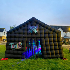 Comercial Đen Air Cube Lều <span class=keywords><strong>Inflatable</strong></span> câu lạc bộ đêm tienda inflable xách tay bên nhà Disco Lều <span class=keywords><strong>Inflatable</strong></span> hộp đêm - Product Image 6