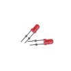 Lampe LED Diffusée HLX 3mm Rouge Transparent 620-630nm avec CRI80, Angle de Vision 30/60/90, Indicateur Lumineux Dimmable