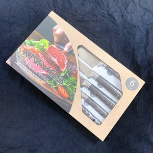 Hochwertige Schneide messer Set Keramik schäler 6 Stück Chef Fleisch beil Küchenmesser Set Edelstahl - Product Image 6