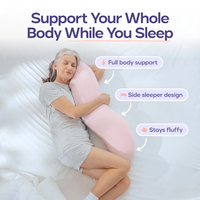 Bantal Kehamilan Oeko-Tex Customized DuPont Sorona Filling Protect Waist Breastfeeding Comfort untuk Tidur Menyamping