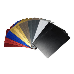 Engraving Nameplates Business <strong>Cards</strong> Anodized Aluminum Metal Blank Satin Matt Black Rose Gold Colorful 0.5mm 0.8mm 1.0mm Simple - Product Image 3