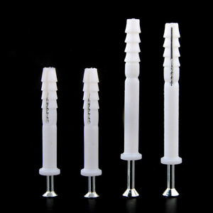Vis d'expansion en plastique M8, diamètre de la capuchonnette 10 mm, pour montage mural d'armoires, acier au carbone zingué, type métrique - Product Image 3