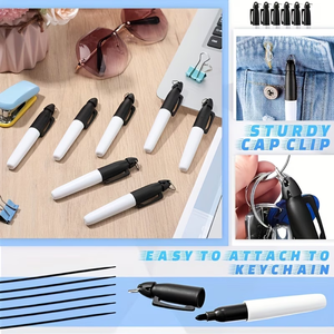 <span class=keywords><strong>Marqueur</strong></span> permanent à encre <span class=keywords><strong>indélébile</strong></span> KHY avec logo personnalisé, imperméable, noir, mini, en plastique, à l'alcool - Product Image 5