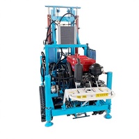 Foreuse de puits d'eau électrique automatique portable puissante, neuve, capacité 300M, diesel, usage commercial et industriel