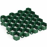 Grille perméable en HDPE haute résistance pour gazon vert, idéale pour les parkings et les pentes de routes, protège le gazon, installation facile, garantie 3 ans