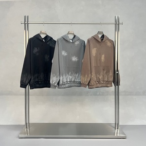 ผู้ผลิตเสื้อฮู้ดดี้ผ้าฝ้ายเฟรนช์เทอร์รี่หนานุ่มคุณภาพพรีเมียม 420GSM ทรงโอเวอร์ไซส์ แบบเรียบ สำหรับผู้ชาย รับผลิตตามสั่ง ขายส่ง - Product Image 2