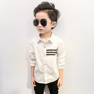 Vêtements pour enfants en gros de Chine, chemises à manches longues pour garçons 100% coton - Product Image 1