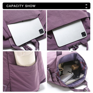 Smooth Zipper <b>Large</b> Capacity Computer Shoulders Bags Unisex Schoolbag <b>Backpack</b> Zipper Casual Business Bag for Sports Travel - Product Image 2