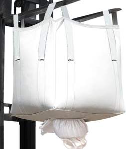 Woven Polypropylene FIBC Bulk Bags, Heavy Duty Ton Bag with Duffle <b>Top</b> and Spout Bottom, Safe <b>Load</b> Bearing - Product Image 5