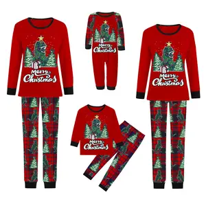 Rarewe 2023 New Christmas Parent Child Pajamas Set Long Sleeve Christmas Pajamas Family