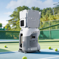 Máquina Lanzapelotas de Tenis Portátil Tenniix, Robot de Tenis con IA, Máquina de Entrenamiento Profesional para Práctica de Saque