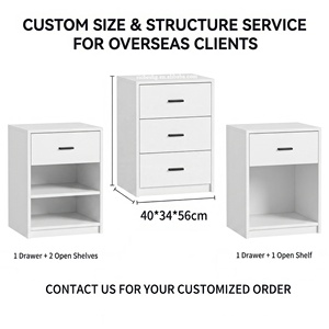 Meuble de chambre moderne <span class=keywords><strong>pas</strong></span> <span class=keywords><strong>cher</strong></span>, petite commode blanche en bois pour salon avec 3 tiroirs, commode en bois avec poignée métallique - Product Image 6