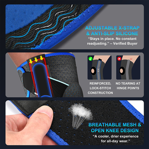 Oferta Especial: <span class=keywords><strong>Rodillera</strong></span> Ortopédica Abierta de Neopreno con Bisagras y Estabilizadores <span class=keywords><strong>Laterales</strong></span> Metálicos <span class=keywords><strong>para</strong></span> Rótula - Soporte Médico <span class=keywords><strong>para</strong></span> Articulación de Rodilla - Product Image 3