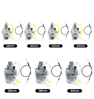 28mm 30mm 32mm 34mm 36mm 38mm 40mm Carb. Assy. Carburateur de moteur de moto avec câble Lectron. 28/30/32/34/36/38/40