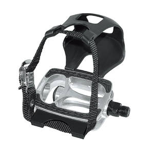 Pédales de vélo de spinning antidérapantes en alliage YH-102X avec clips et sangles d'orteil - Product Image 1