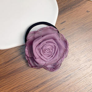 Nouvelle Élastique à Cheveux Style Chinois avec Roses Séchées, Bandeau Élastique Vintage, Accessoires Cheveux Femme, Élastique Antidérapant - Product Image 6