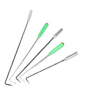 Stainless Steel Grab <b>Hook</b> Long <b>Pole</b> With Curved Tip For Manhole Cover Roller Shutter Door Cargo And Cured Meat Handling - Product Image 2