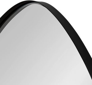 Miroir de table de luxe pour entrée, miroir de maquillage vintage en métal, miroirs de salle de bain d'hôtel, cadre en métal noir et or - Product Image 6