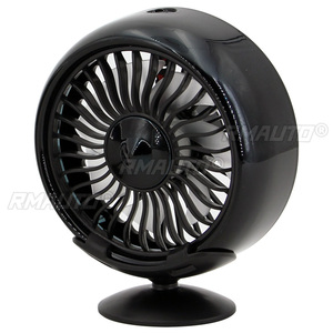 12V Mini Fan for Car and Desk 5V <b>USB</b> Base Portable with Strong Wind for Summer <b>Heat</b> Relief - Product Image 4