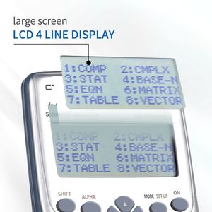 Calculatrice scientifique pour étudiants <span class=keywords><strong>en</strong></span> plastique Factory 417 avec fonctions 991ES 10 + 2 chiffres 2 lignes d'affichage - Product Image 3