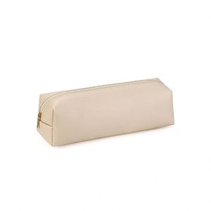 PU Leather Three Dimensional Octagonal Pencil case Solid Color Large Capacity Water Resistant with Zipper Custom logo - Product Image 1