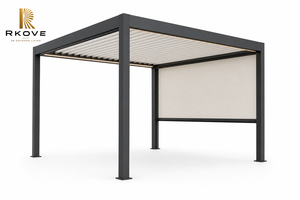 Pérgola Bioclimática RKOVE RK-C2 con 1 Pantalla Zip, Gazebo Independiente para Privacidad en Patio Residencial, Spa o Lounge - Product Image 2