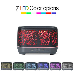 Diffuseur d'arômes Forest Flame 0,5 L, humidificateur ultrasonique avec contrôle de la lumière et de la brume, pour la maison, le bureau et l'utilisation sur le bureau. - Product Image 2