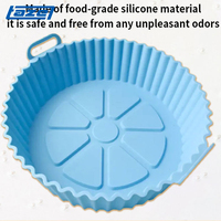 TAZE Doublures en silicone réutilisables sans BPA, adaptées aux aliments, pour friteuse à air, compatibles lave-vaisselle, accessoires de four pour plats et moules de cuisson HI96