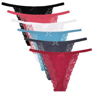 <span class=keywords><strong>Tanga</strong></span> Sexy de Encaje de Algodón 100% para Niñas Escolares - Product Image 6