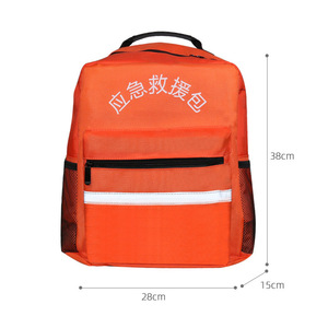 Mochila de rescate de emergencia naranja 38x28x15cm para kit de primeros auxilios de supervivencia en desastres, uso de defensa civil - Product Image 3