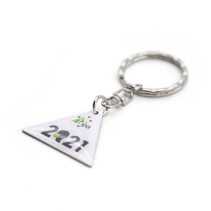 Porte-clés en métal personnalisé en émail souple en forme de cœur avec code QR, impression typographique, design personnalisé pour le marketing d'entreprise - Product Image 4