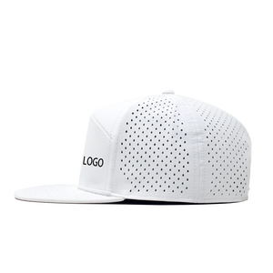 Gorras de béisbol de la mejor calidad, gorros deportivos de poliéster 100%, color blanco - Product Image 3