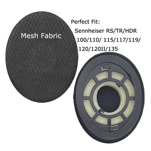 Almohadillas de terciopelo para <span class=keywords><strong>Sennheiser</strong></span> RS/TR/HDR <span class=keywords><strong>100</strong></span> 110 115 117 119 120 120II 135 almohadillas para los oídos almohadillas de tela de malla de repuesto - Product Image 1