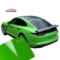 Vinilo Elástico de Lujo Verde Víbora Brillante para Envolver Autos, Rollo de Protección de Pintura para Carrocería Completa de 7.5mil con Cambio de Color UV