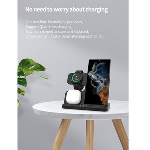 <span class=keywords><strong>Cargador</strong></span> para <span class=keywords><strong>Reloj</strong></span> <span class=keywords><strong>Samsung</strong></span> Más Vendido, Carga Rápida <span class=keywords><strong>de</strong></span> 15 W para <span class=keywords><strong>Samsung</strong></span> <span class=keywords><strong>Galaxy</strong></span>, <span class=keywords><strong>Cargador</strong></span> Inalámbrico 3 en 1, Estación <span class=keywords><strong>de</strong></span> Carga <span class=keywords><strong>de</strong></span> Escritorio, Logotipo Personalizado - Product Image 3