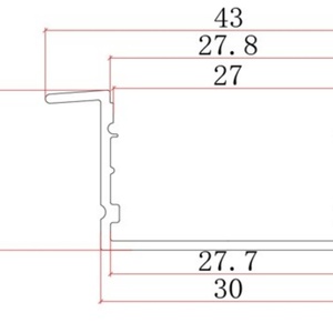 New Design 30*20 <b>Led</b> <b>Strip</b> Profile Linear <b>Light</b> Aluminum Profiles for Cob <b>Led</b> <b>Light</b> <b>Strip</b> Housing Channel 8ft Long Customizable - Product Image 6