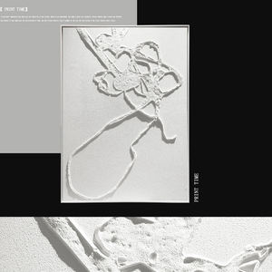 لوحة فنية حديثة ثلاثية الأبعاد بنمط تجريدي من الأكريليك على قماش، فن تجريدي أصلي بأسلوب وابي سابي للفنادق، لوحة يدوية الصنع لغرفة المعيشة - Product Image 5