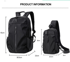 Custom Hot Large Capacity Korean Style Trendy College Student Schoolbag Fashionable <b>Simple</b> Commuting Light Computer Bag <b>Backpack</b> - Product Image 6