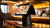 Sistema POS Inteligente Todo en Uno con Impresora, Pantalla Táctil Capacitiva, Garantía de 3 Años, Certificación CE/FCC/ROHS, para Restaurantes y Tiendas de Té con Leche