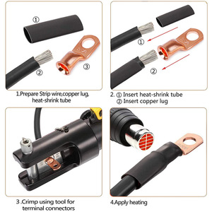 Cnspeed Ring <b>Terminals</b> Pure Copper 8AWG M6 M8 M10 General Use Electrical Connectors - Product Image 4